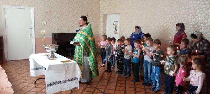 Молебен в детском саду села Курасовка.