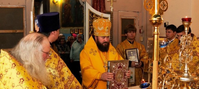 Приезд епископа Софрония в с. Новенькое