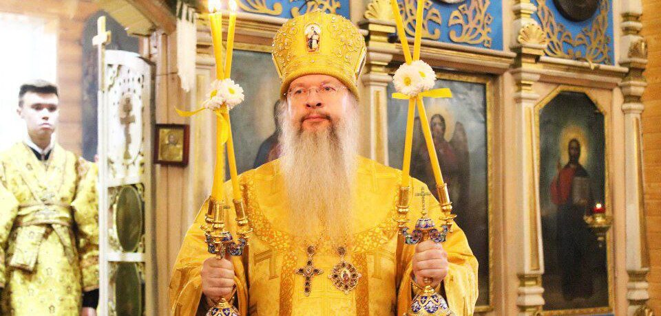 Архиерейское богослужение в Михайловском храме с. Песчаное 